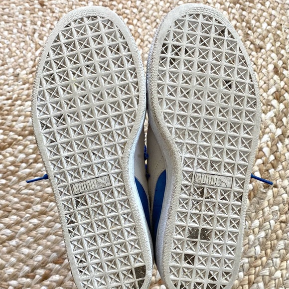 Puma Suede Classic Blue/White size 7 - Picture 4 of 5